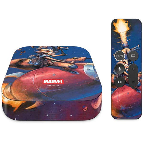 Marvel Rocket Raccoon Rocket Ride Apple TV Skin