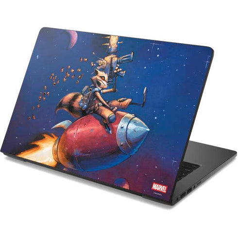 Marvel Rocket Raccoon Rocket Ride Dell Chromebook Skin