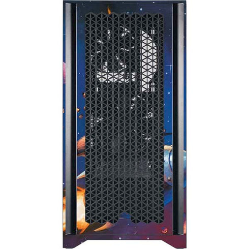 Marvel Rocket Raccoon Rocket Ride Corsair 4000D Tempered Glass Mid-Tower ATX Case Skin