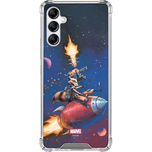 Marvel Rocket Raccoon Rocket Ride Galaxy A15 5G Clear Case