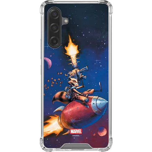 Marvel Rocket Raccoon Rocket Ride Galaxy A17 Clear Case