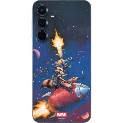 Marvel Rocket Raccoon Rocket Ride Galaxy A35 5G Skin