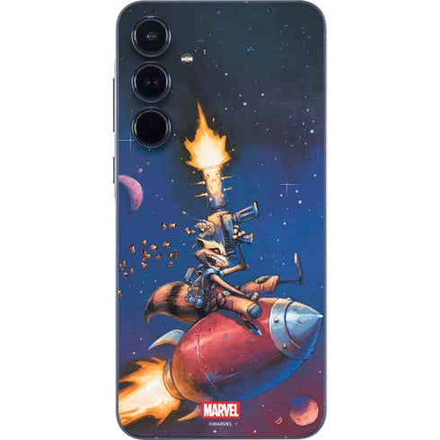 Marvel Rocket Raccoon Rocket Ride Galaxy A55 5G Skin