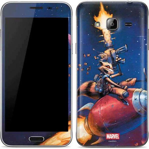 Marvel Rocket Raccoon Rocket Ride Galaxy J3 Skin