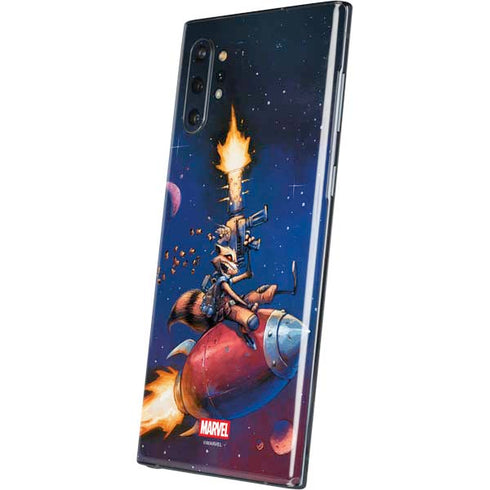 Marvel Rocket Raccoon Rocket Ride Galaxy Note 10 Plus Skin