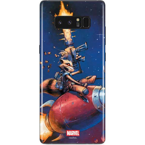 Marvel Rocket Raccoon Rocket Ride Galaxy Note 8 Skin