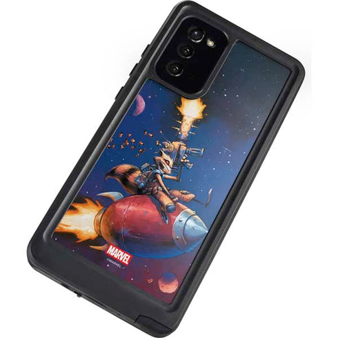 Marvel Rocket Raccoon Rocket Ride Galaxy Note20 5G Waterproof Case