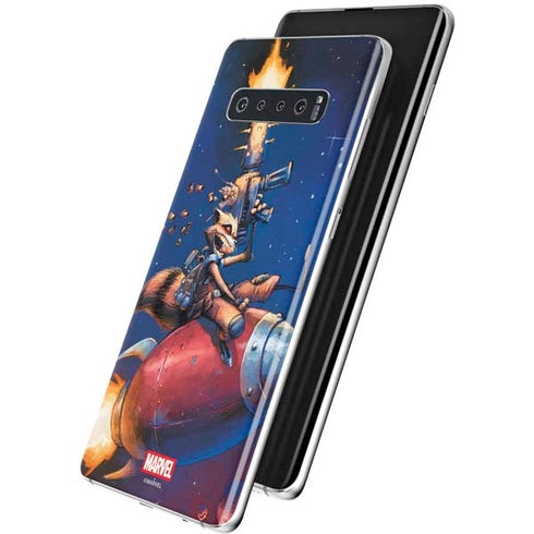 Marvel Rocket Raccoon Rocket Ride Galaxy S10 Plus Skin