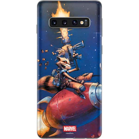 Marvel Rocket Raccoon Rocket Ride Galaxy S10 Skin