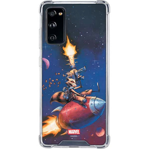 Marvel Rocket Raccoon Rocket Ride Galaxy S20 FE Clear Case