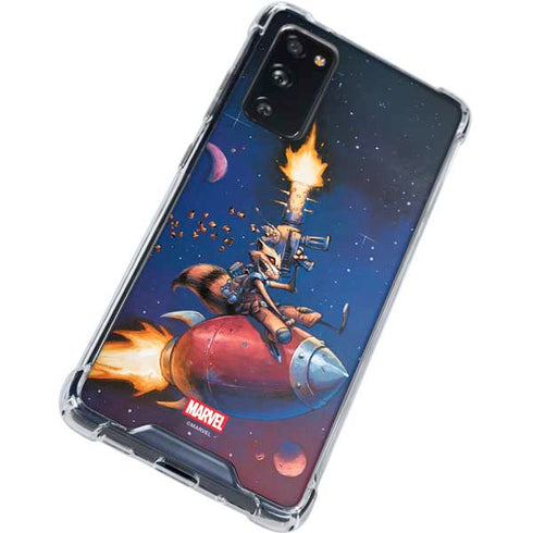 Marvel Rocket Raccoon Rocket Ride Galaxy S20 FE Clear Case