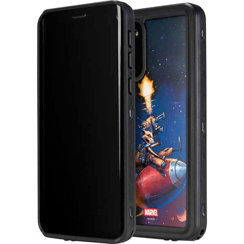 Marvel Rocket Raccoon Rocket Ride Galaxy S20 Plus Waterproof Case