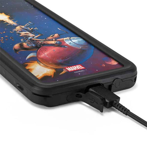 Marvel Rocket Raccoon Rocket Ride Galaxy S20 Plus Waterproof Case