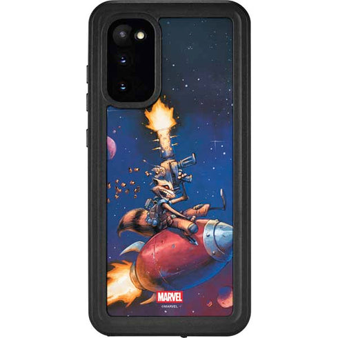 Marvel Rocket Raccoon Rocket Ride Galaxy S20 Waterproof Case