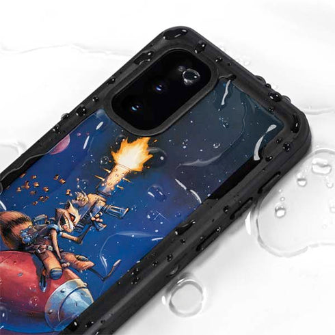 Marvel Rocket Raccoon Rocket Ride Galaxy S20 Waterproof Case