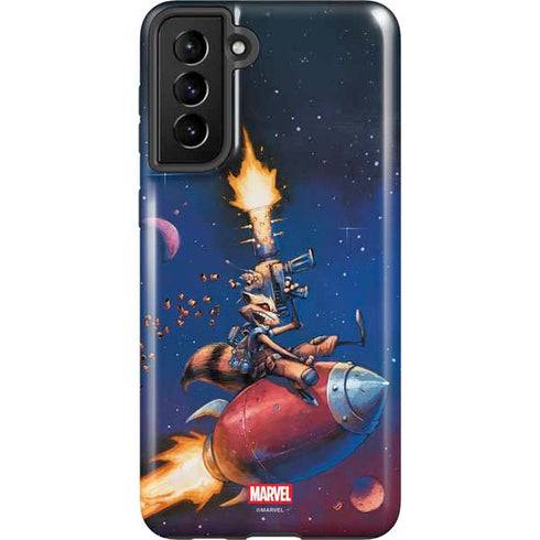 Marvel Rocket Raccoon Rocket Ride Galaxy S21 FE Pro Case