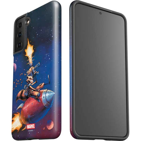 Marvel Rocket Raccoon Rocket Ride Galaxy S21 FE Pro Case