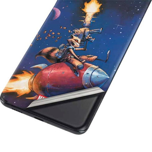 Marvel Rocket Raccoon Rocket Ride Galaxy S21 Plus 5G Skin
