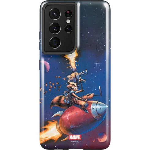 Marvel Rocket Raccoon Rocket Ride Galaxy S21 Ultra 5G Pro Case