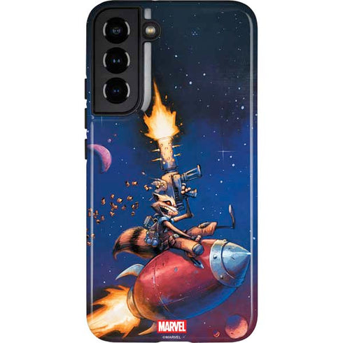Marvel Rocket Raccoon Rocket Ride Galaxy S22 Plus Pro Case