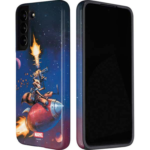 Marvel Rocket Raccoon Rocket Ride Galaxy S22 Plus Pro Case
