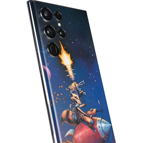 Marvel Rocket Raccoon Rocket Ride Galaxy S22 Ultra Skin