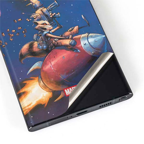 Marvel Rocket Raccoon Rocket Ride Galaxy S22 Ultra Skin