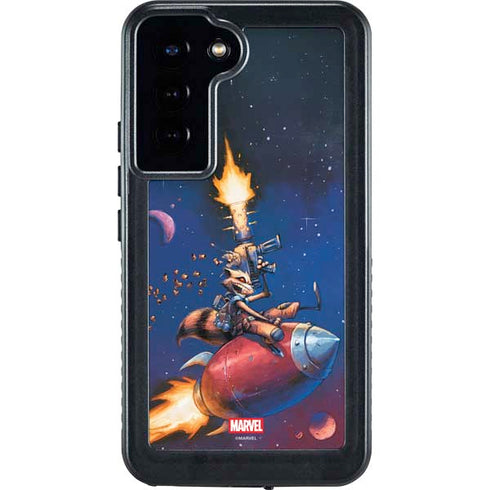Marvel Rocket Raccoon Rocket Ride Galaxy S23 Plus Waterproof Case