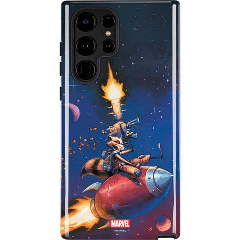 Marvel Rocket Raccoon Rocket Ride Galaxy S23 Ultra Pro Case
