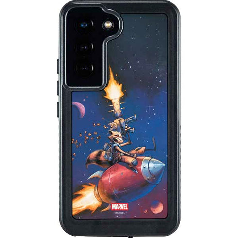 Marvel Rocket Raccoon Rocket Ride Galaxy S23 Waterproof Case