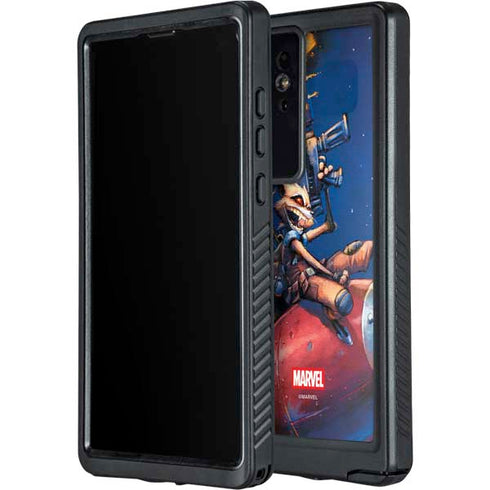 Marvel Rocket Raccoon Rocket Ride Galaxy S24 Ultra Waterproof Case