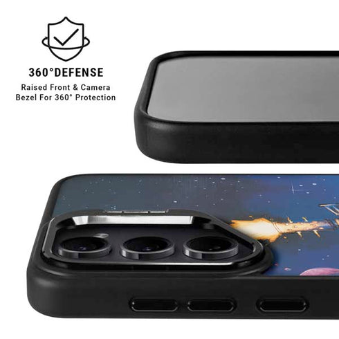 Marvel Rocket Raccoon Rocket Ride Galaxy S25 Kickstand Case
