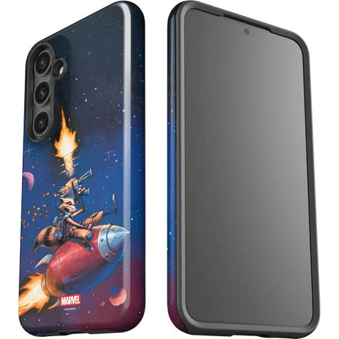 Marvel Rocket Raccoon Rocket Ride Galaxy S25 Plus Impact Case
