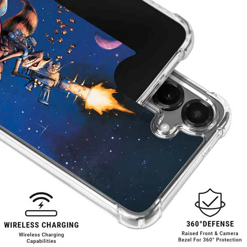 Marvel Rocket Raccoon Rocket Ride Galaxy S26 Clear Case