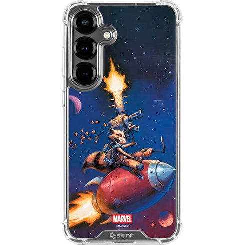 Marvel Rocket Raccoon Rocket Ride Galaxy S26 Plus Clear Case