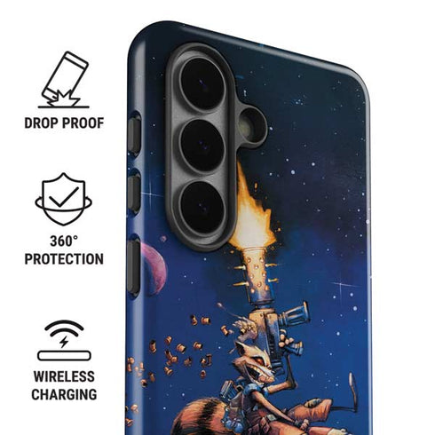 Marvel Rocket Raccoon Rocket Ride Galaxy S26 Plus Impact Case