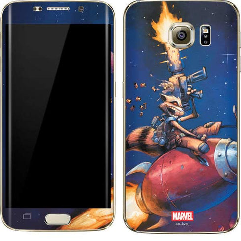 Marvel Rocket Raccoon Rocket Ride Galaxy S7 Edge Skin