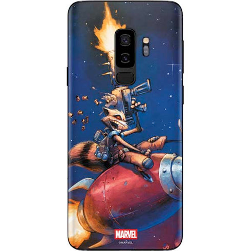 Marvel Rocket Raccoon Rocket Ride Galaxy S9 Plus Skin