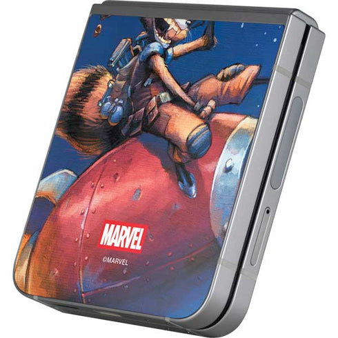 Marvel Rocket Raccoon Rocket Ride Galaxy Z Flip6 Skin