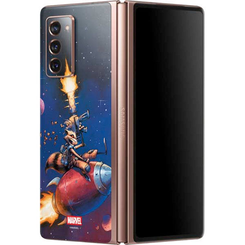Marvel Rocket Raccoon Rocket Ride Galaxy Z Fold2 5G Skin