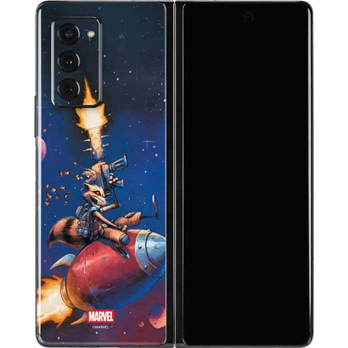 Marvel Rocket Raccoon Rocket Ride Galaxy Z Fold2 5G Skin
