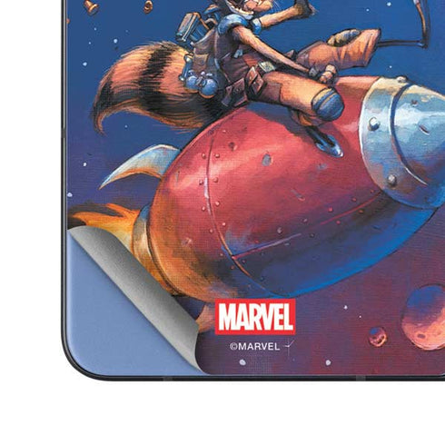 Marvel Rocket Raccoon Rocket Ride Galaxy Z Fold5 5G Skin