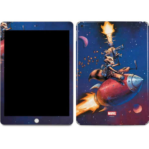 Marvel Rocket Raccoon Rocket Ride Apple iPad Skin