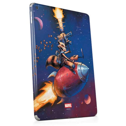 Marvel Rocket Raccoon Rocket Ride Apple iPad Skin
