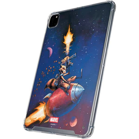 Marvel Rocket Raccoon Rocket Ride iPad Pro 12.9in (2020) Clear Case