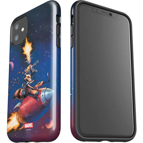 Marvel Rocket Raccoon Rocket Ride iPhone 11 Impact Case