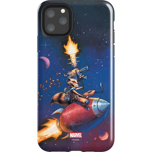 Marvel Rocket Raccoon Rocket Ride iPhone Cases
