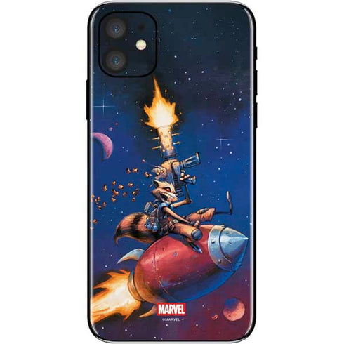 Marvel Rocket Raccoon Rocket Ride iPhone 11 Skin