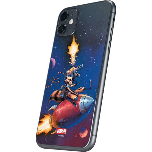 Marvel Rocket Raccoon Rocket Ride iPhone 11 Skin