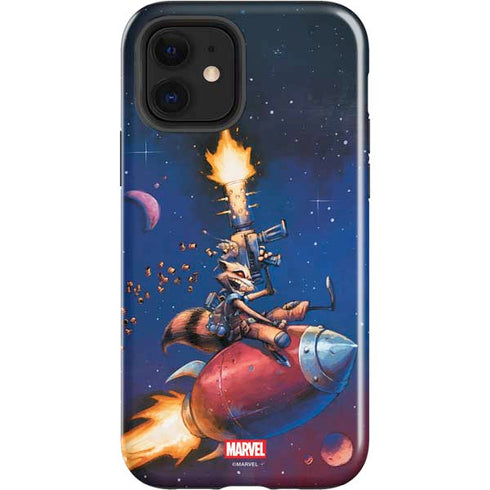 Marvel Rocket Raccoon Rocket Ride iPhone 12 Impact Case
